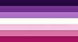 moon lesbian flag, used by closeted lesbians/ for fun